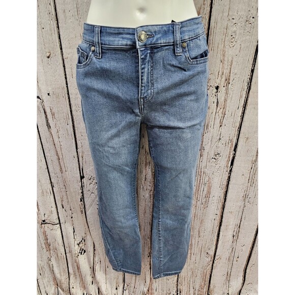 ALK Women's Size 8 Buffalo David Bitton Aubrey Denim Blue Jeans Pants Stretchy - Picture 1 of 6